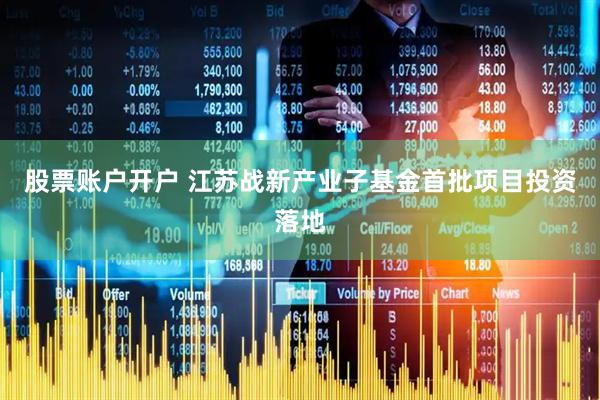 股票账户开户 江苏战新产业子基金首批项目投资落地