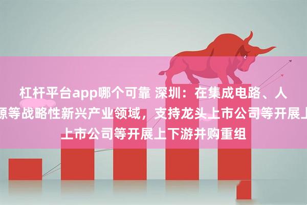 杠杆平台app哪个可靠 深圳：在集成电路、人工智能、新能源等战略性新兴产业领域，支持龙头上市公司等开展上下游并购重组